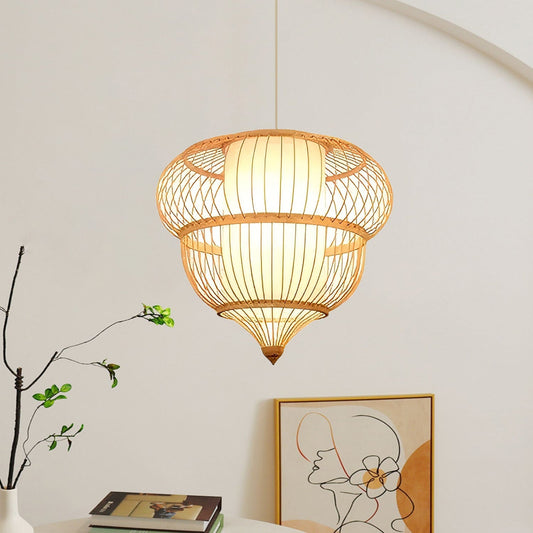 Feel the natural elegance of bamboo chandeliers