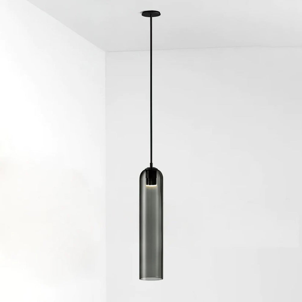 Long Tube Glass Pendant Light