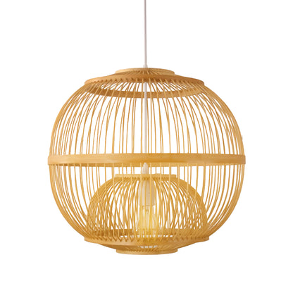 Bamboo Ball Chandelier