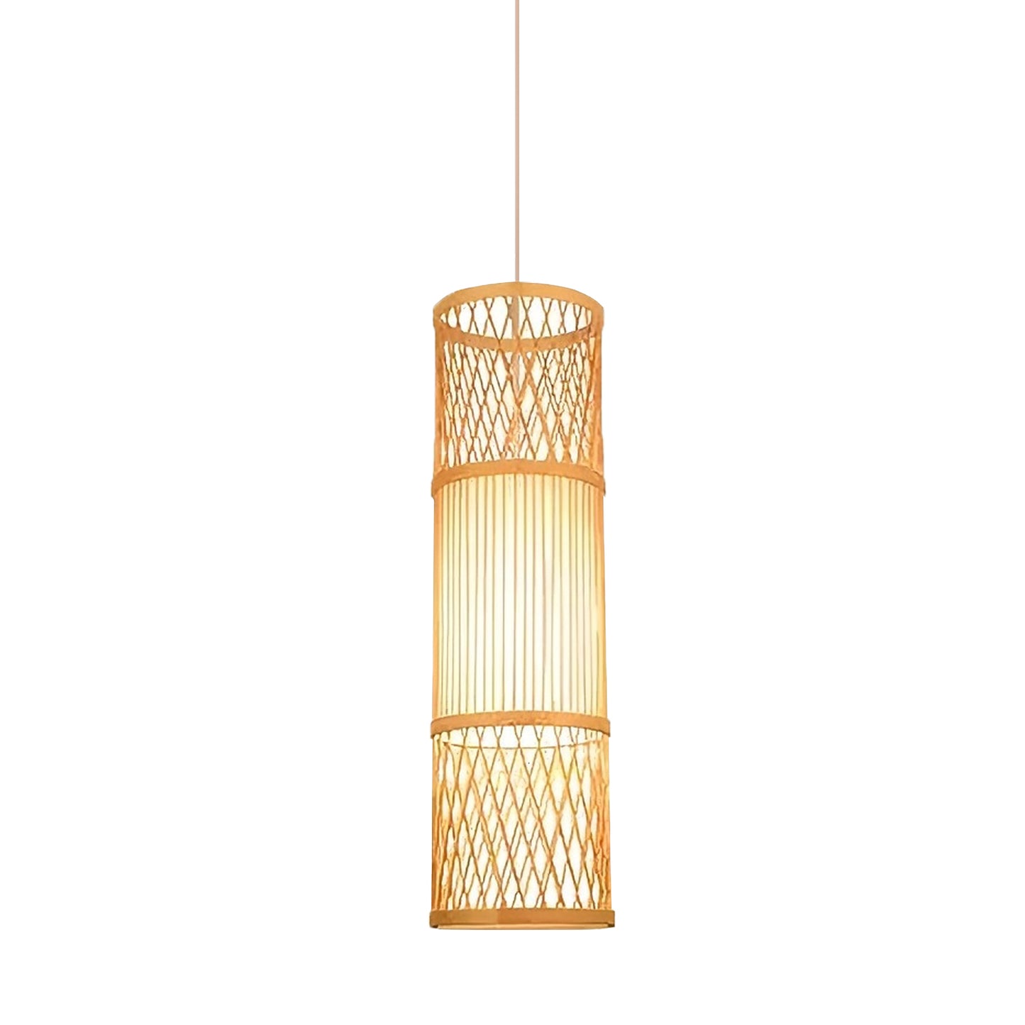 Bamboo Cross Straight Chandelier