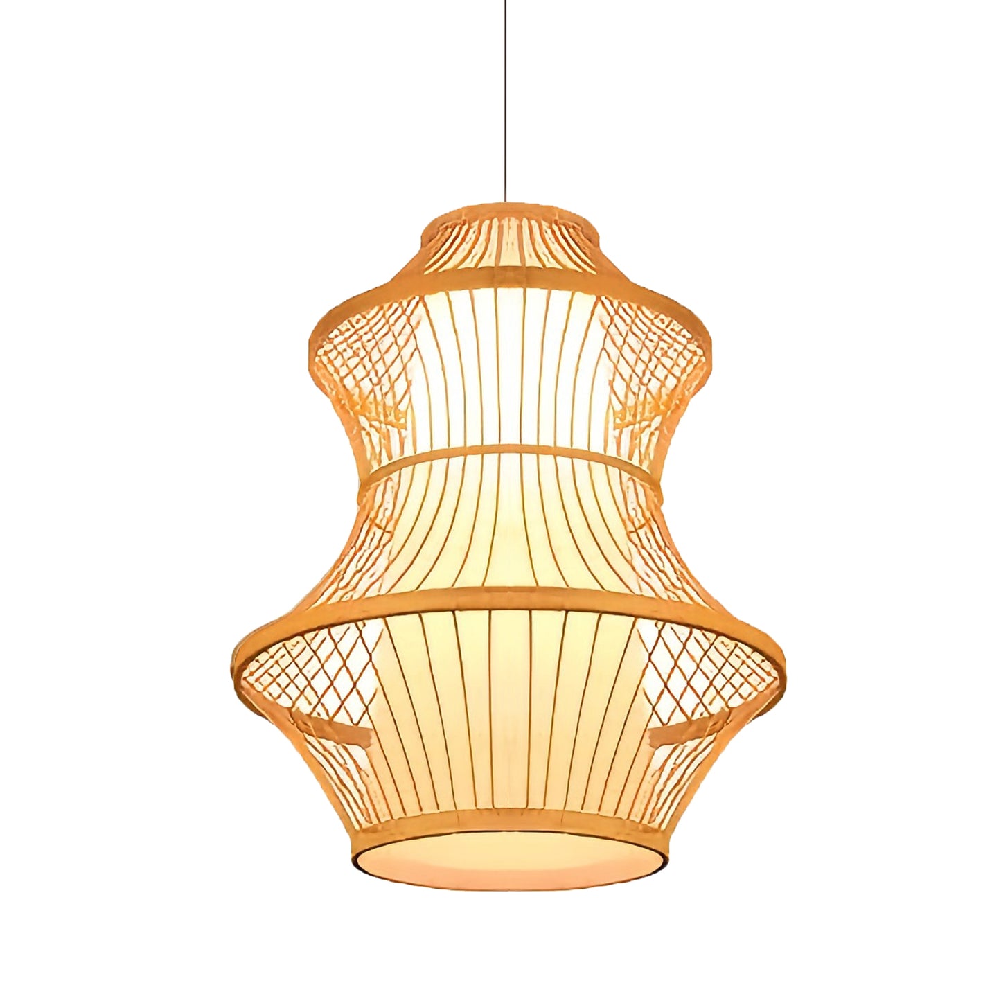 Bamboo Lobster Cage Chandelier