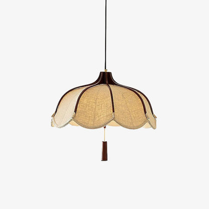 Fabric Petal Pendant Lamp