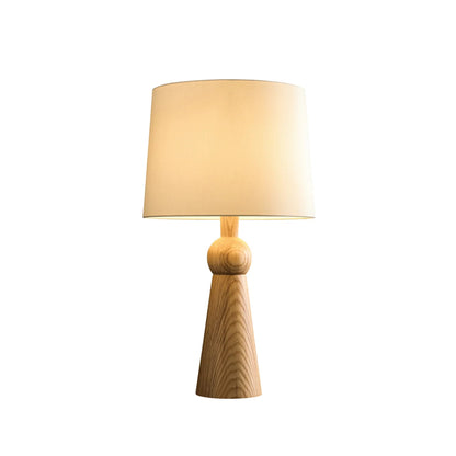 Fabric Wax Wood Table Lamp