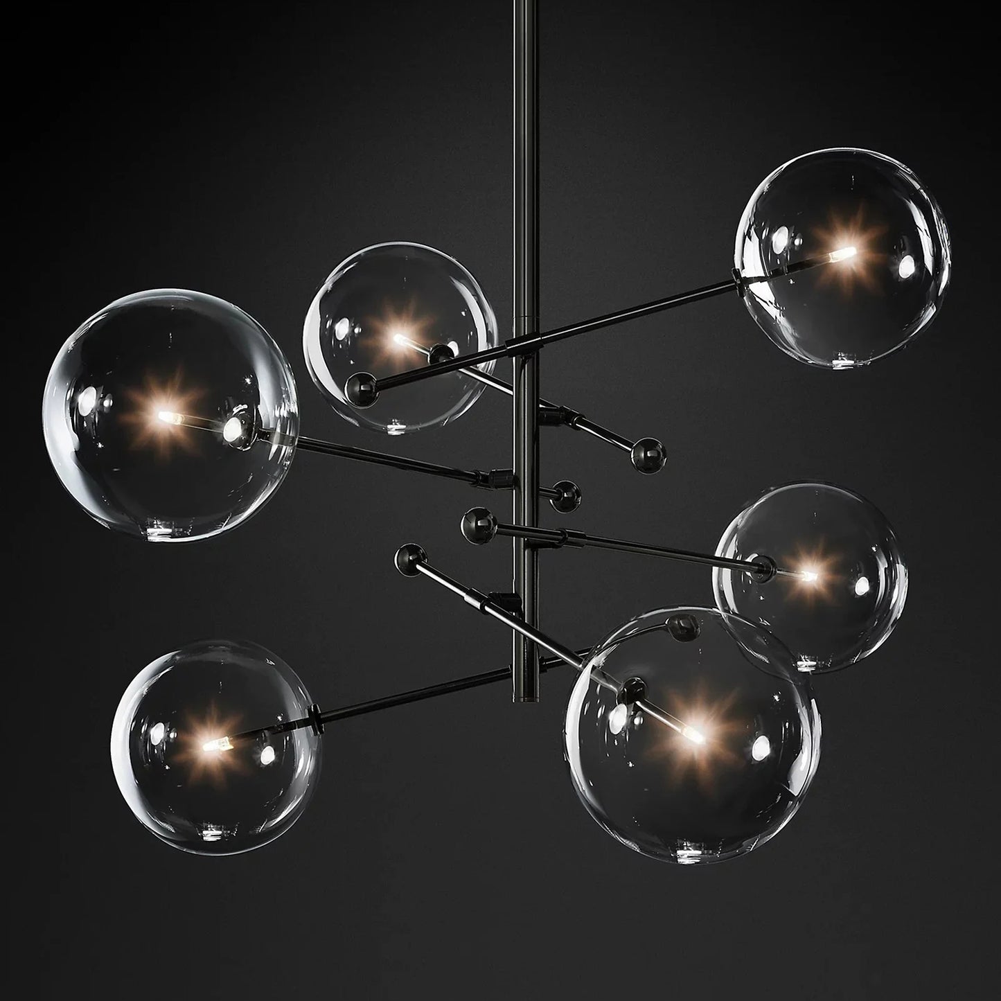 Glass Globe Mobile Chandelier