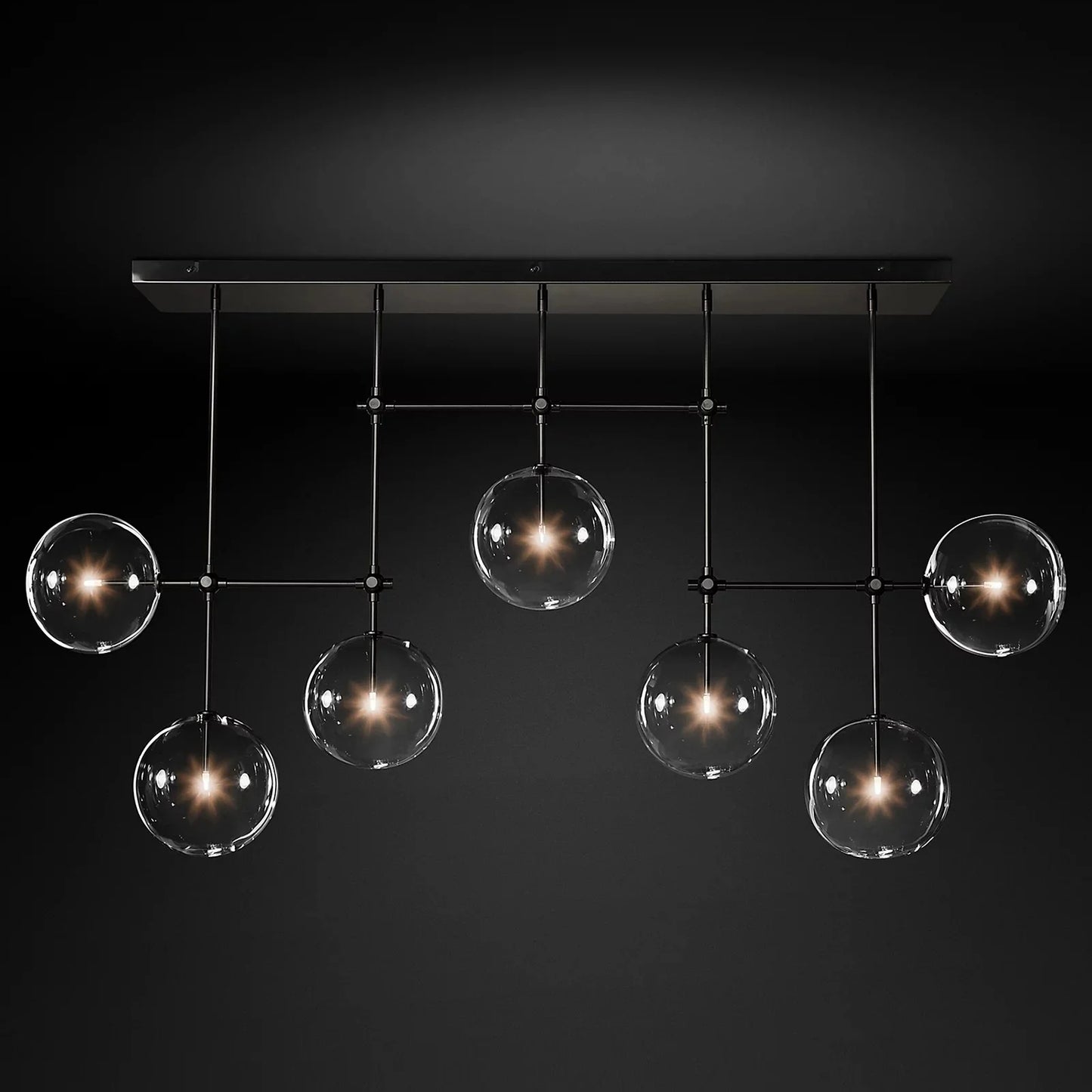 Glass Globe Mobile Chandelier