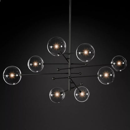 Glass Globe Mobile Chandelier