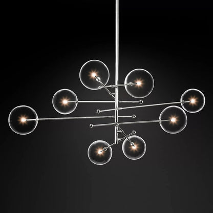 Glass Globe Mobile Chandelier