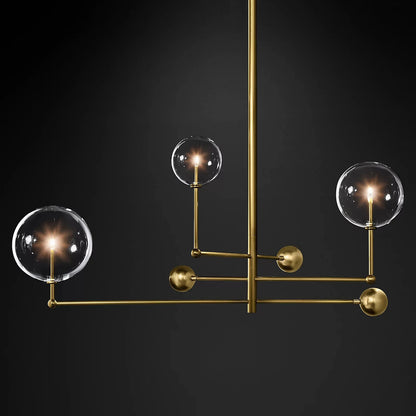 Glass Globe Mobile Chandelier