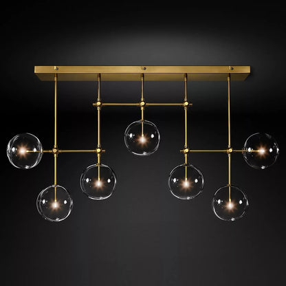 Glass Globe Mobile Chandelier