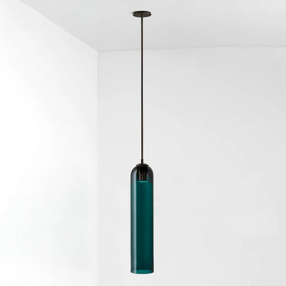 Long Tube Glass Pendant Light