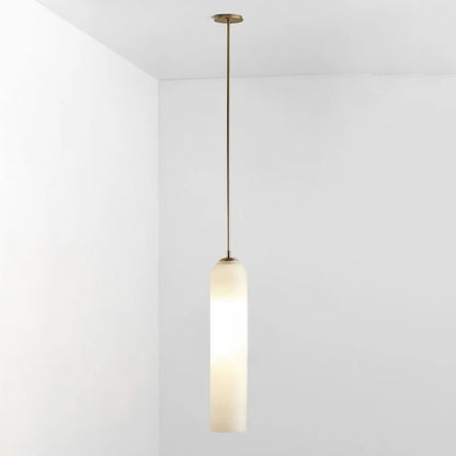 Long Tube Glass Pendant Light