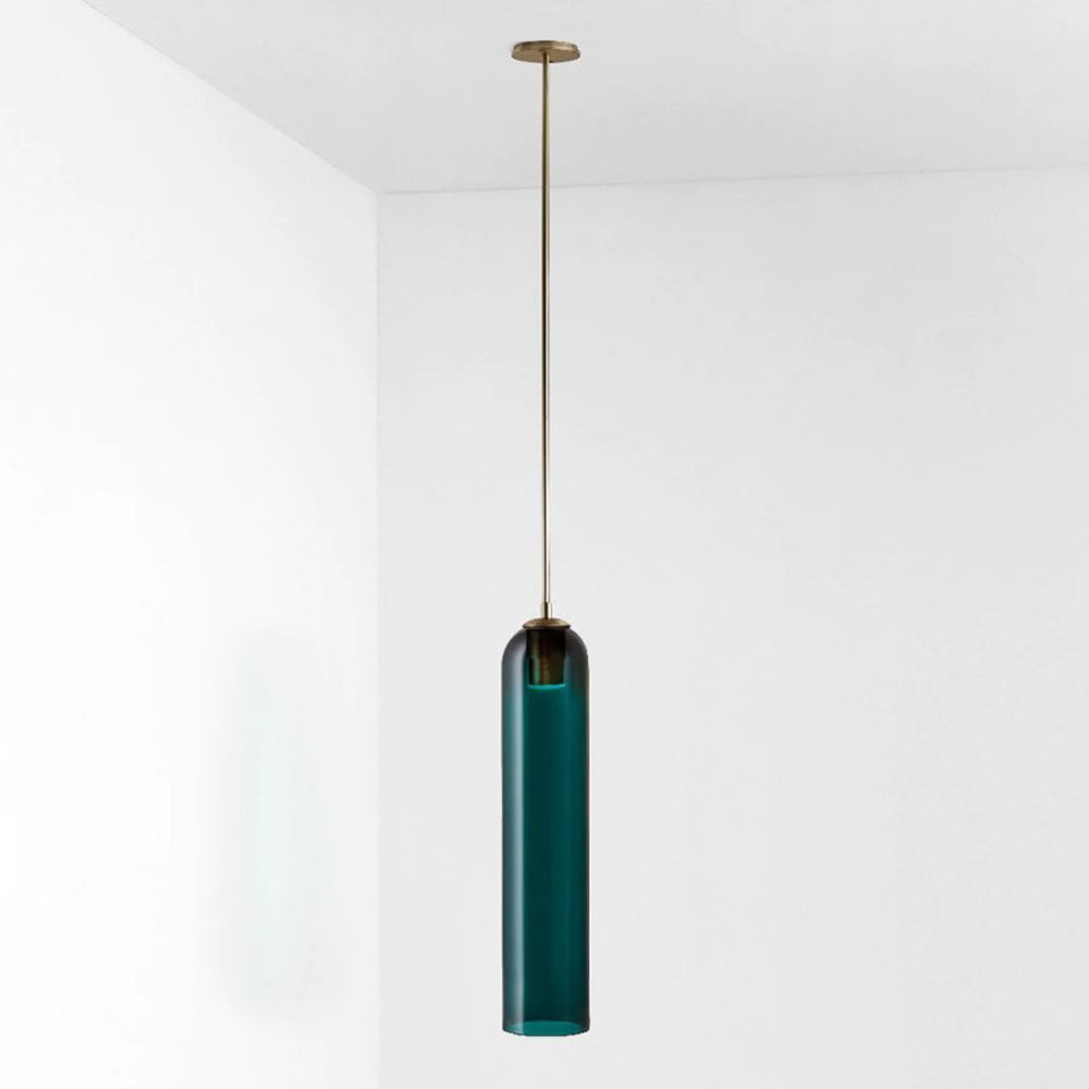 Long Tube Glass Pendant Light