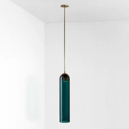 Long Tube Glass Pendant Light