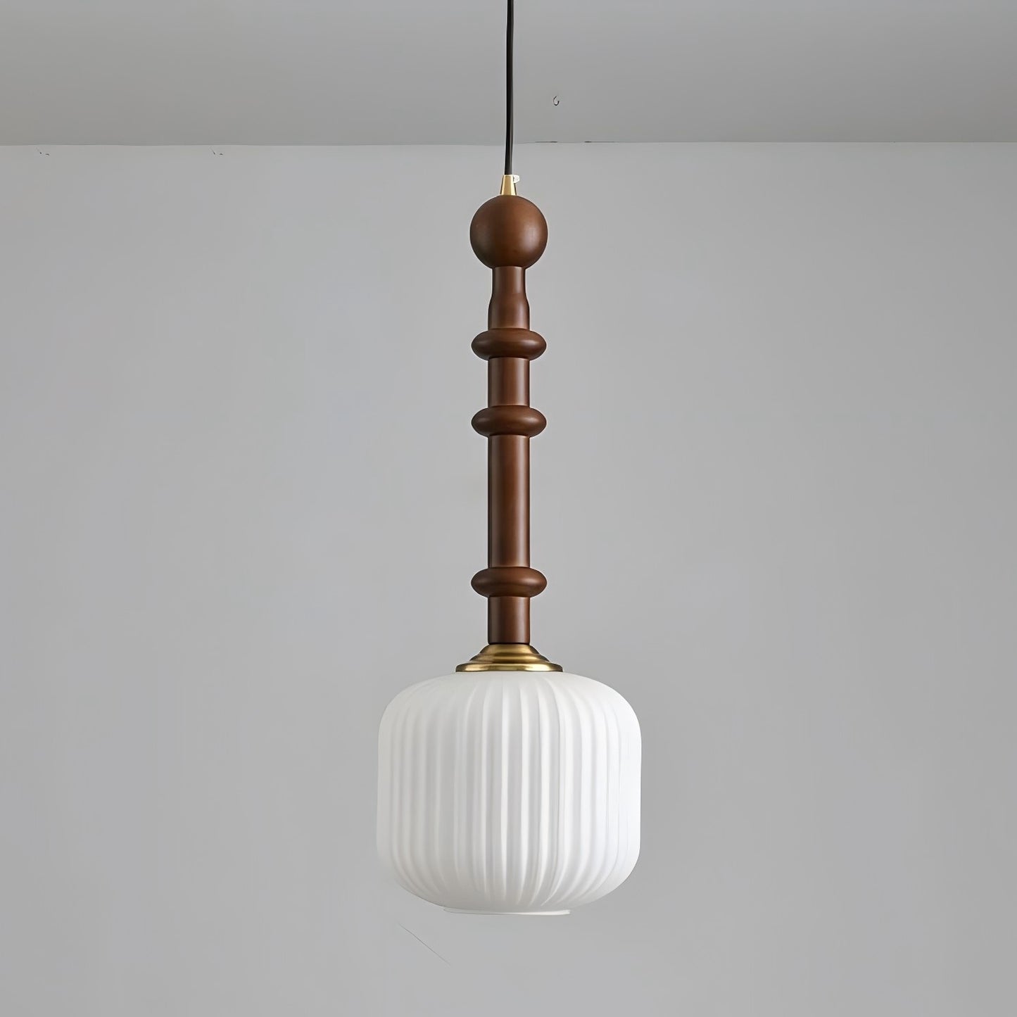 Oak Glass Pendant Light