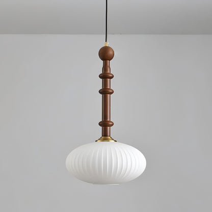 Oak Glass Pendant Light