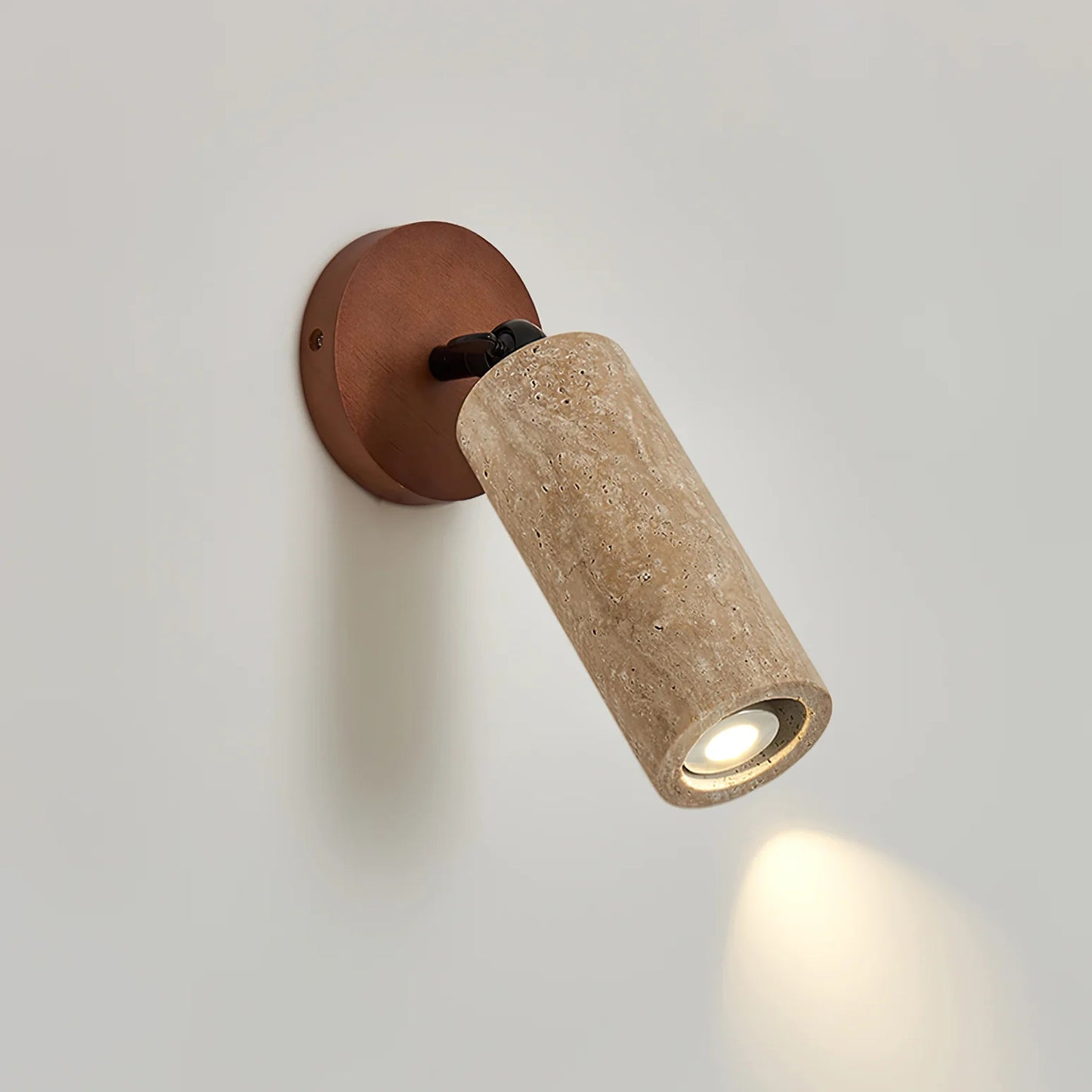 Rotating Travertine Wall Light