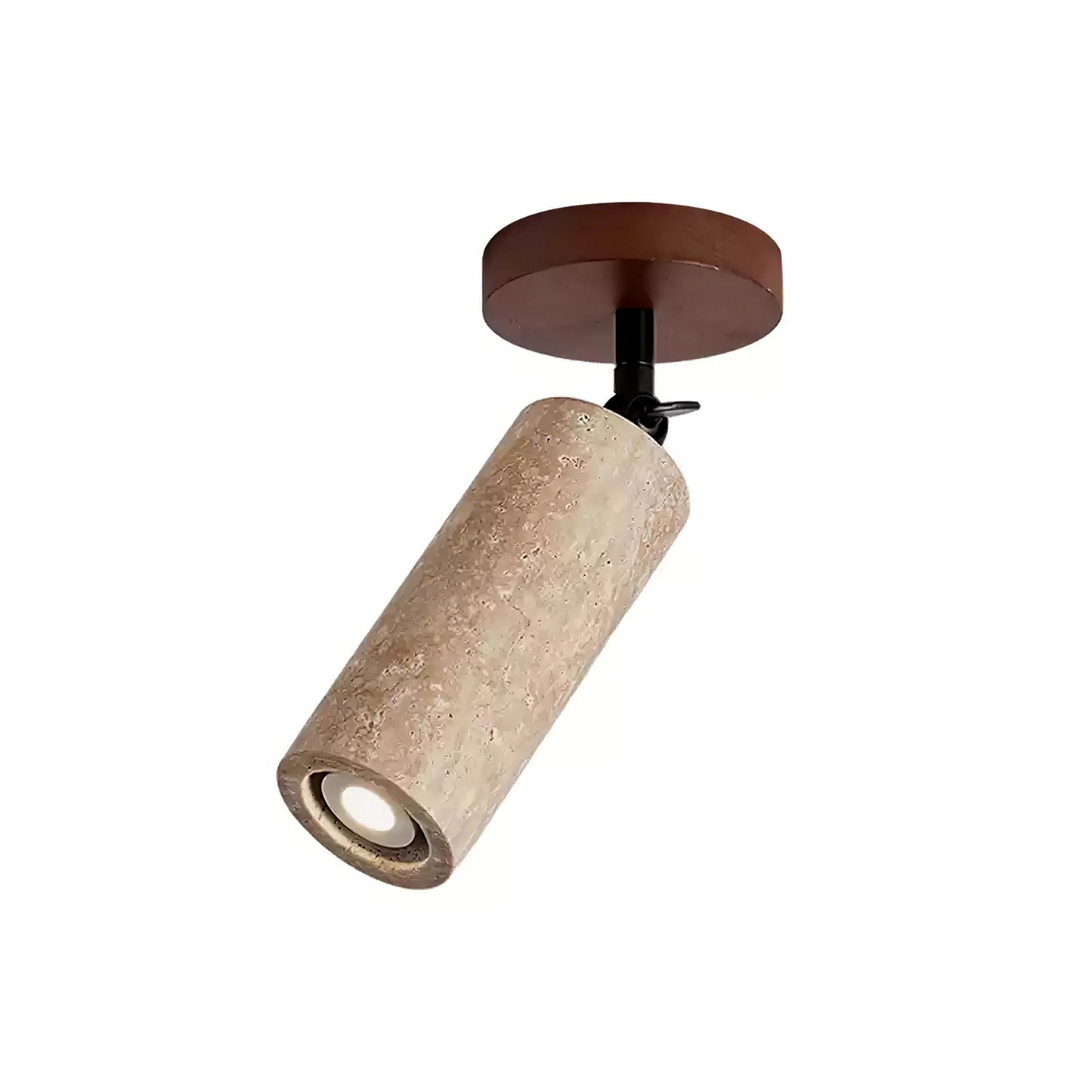 Rotating Travertine Wall Light