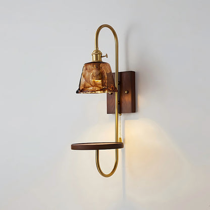 Walnut Wax Sconce