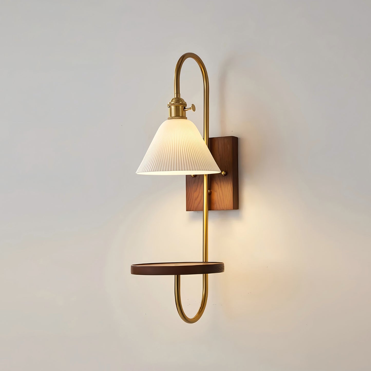 Walnut Wax Sconce