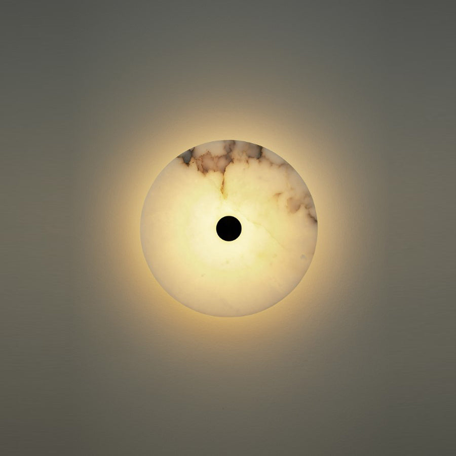 Alabaster Eclipse Sconce-Old