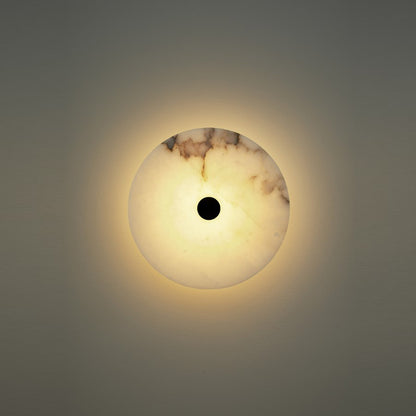 Alabaster Eclipse Sconce-Old