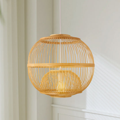 Bamboo Ball Chandelier