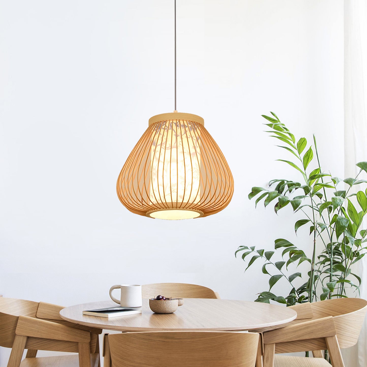 Bamboo Bottle Chandelier