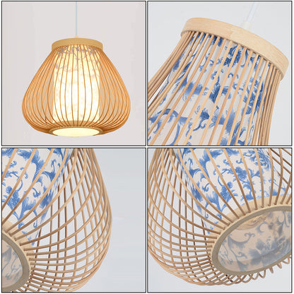 Bamboo Bottle Chandelier