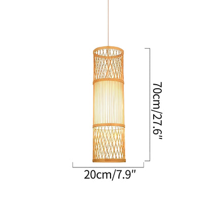 Bamboo Cross Straight Chandelier