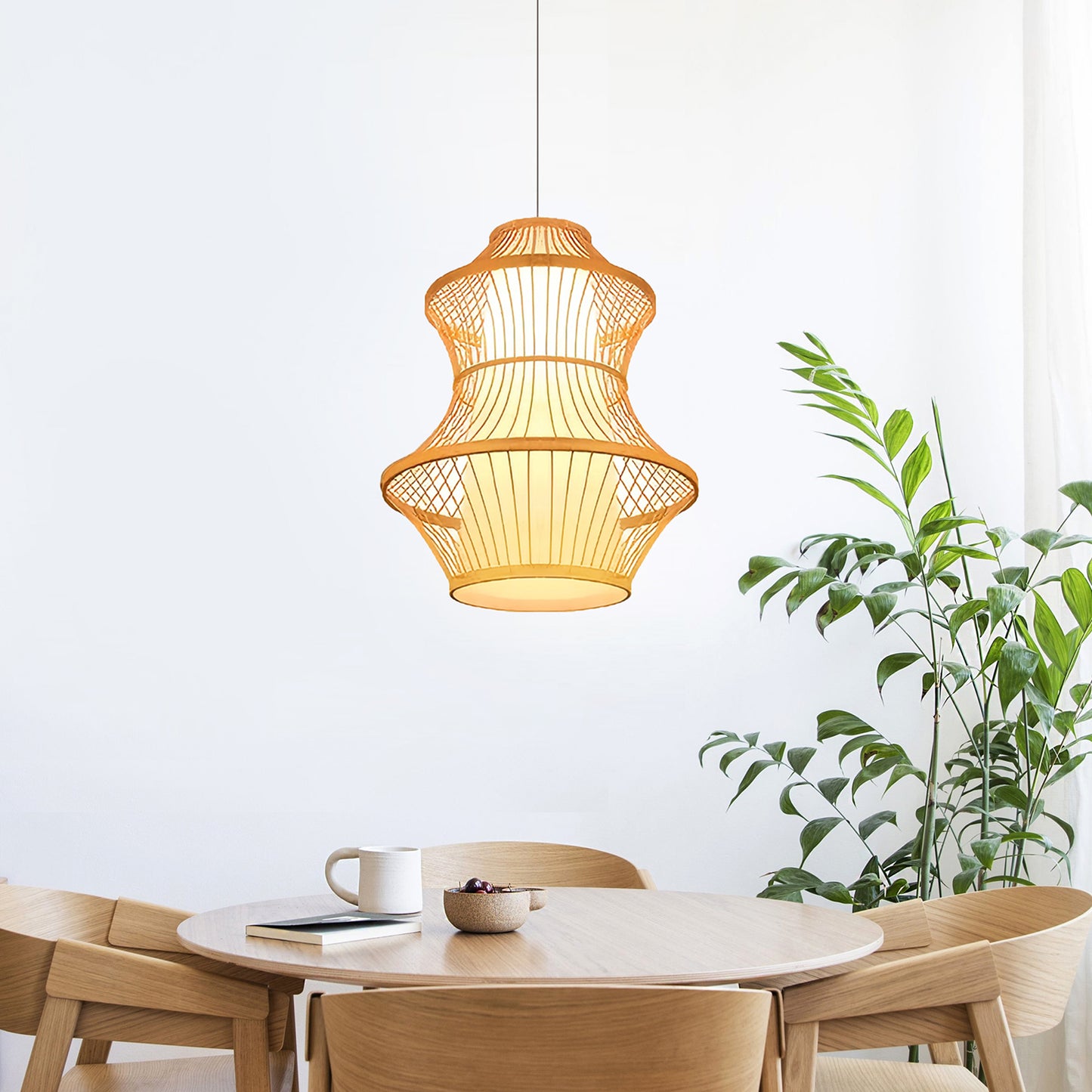 Bamboo Lobster Cage Chandelier