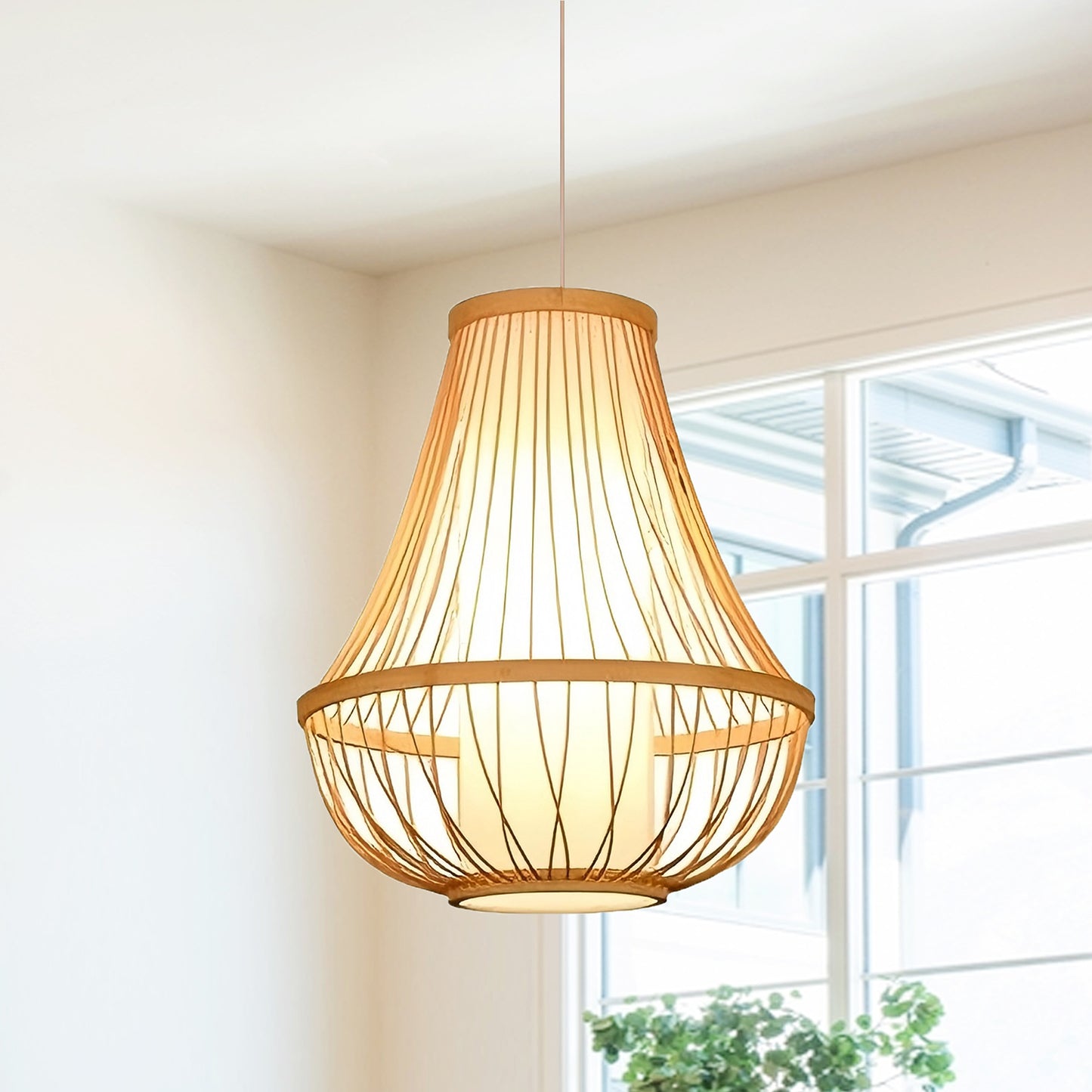 Bamboo Lotus Seed Chandelier