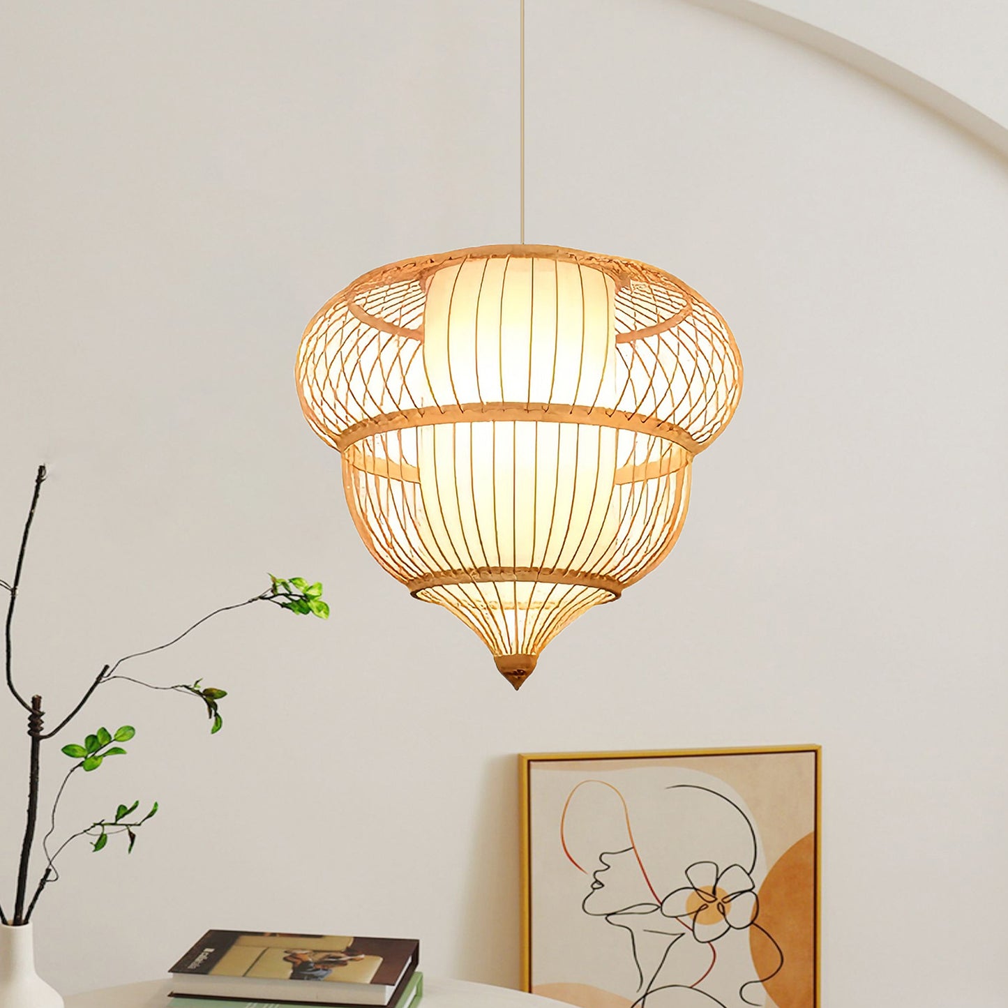 Bamboo Snail Chandelier