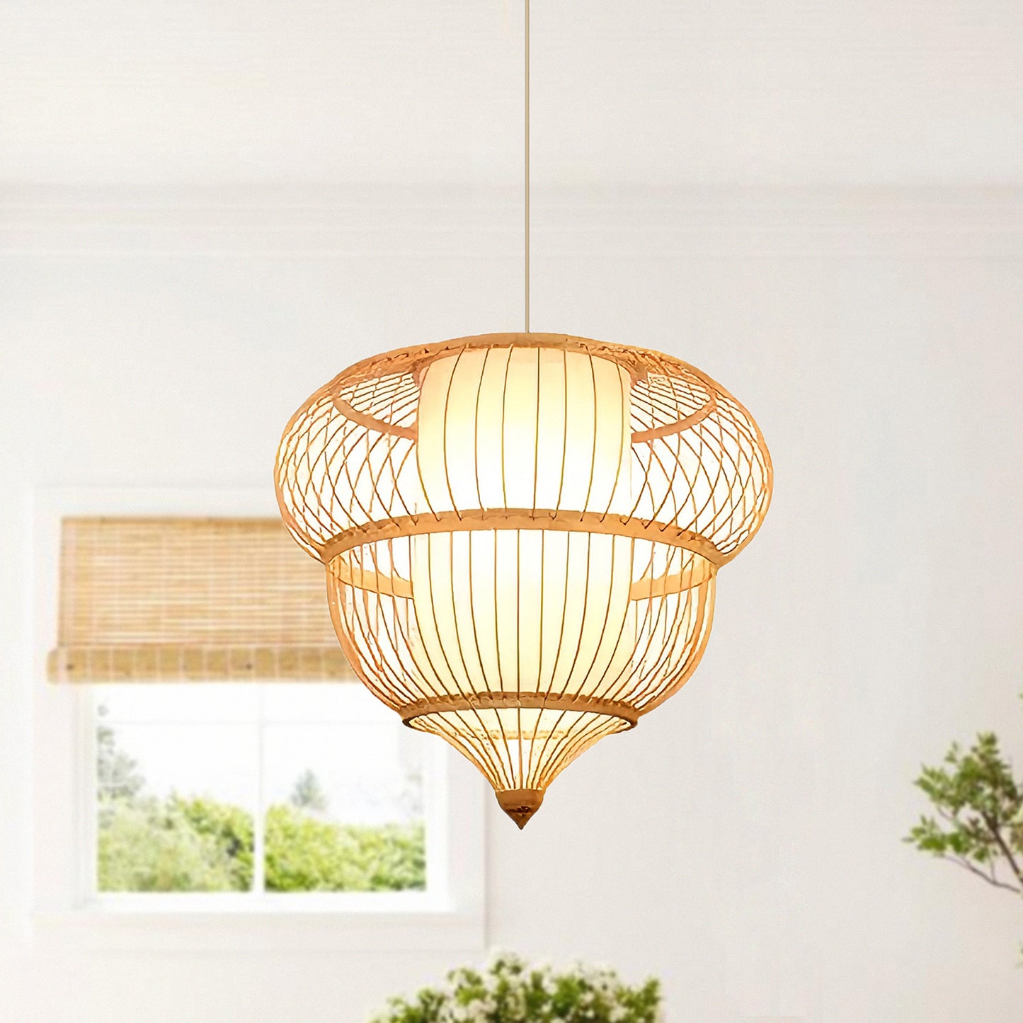 Bamboo Snail Pendant Lamp