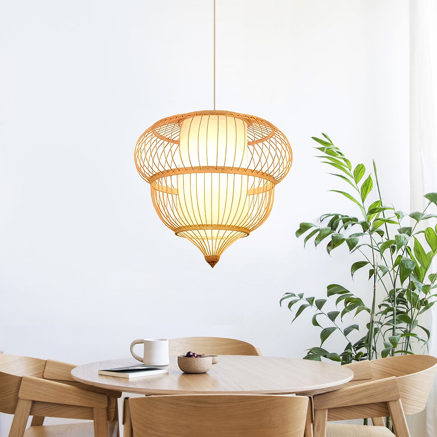 Bamboo Snail Pendant Lamp