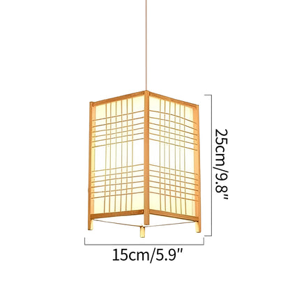 Bamboo Square Cage Chandelier