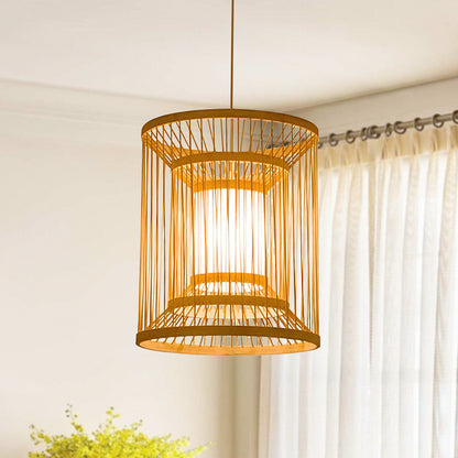 Bamboo Straight Layer Chandelier