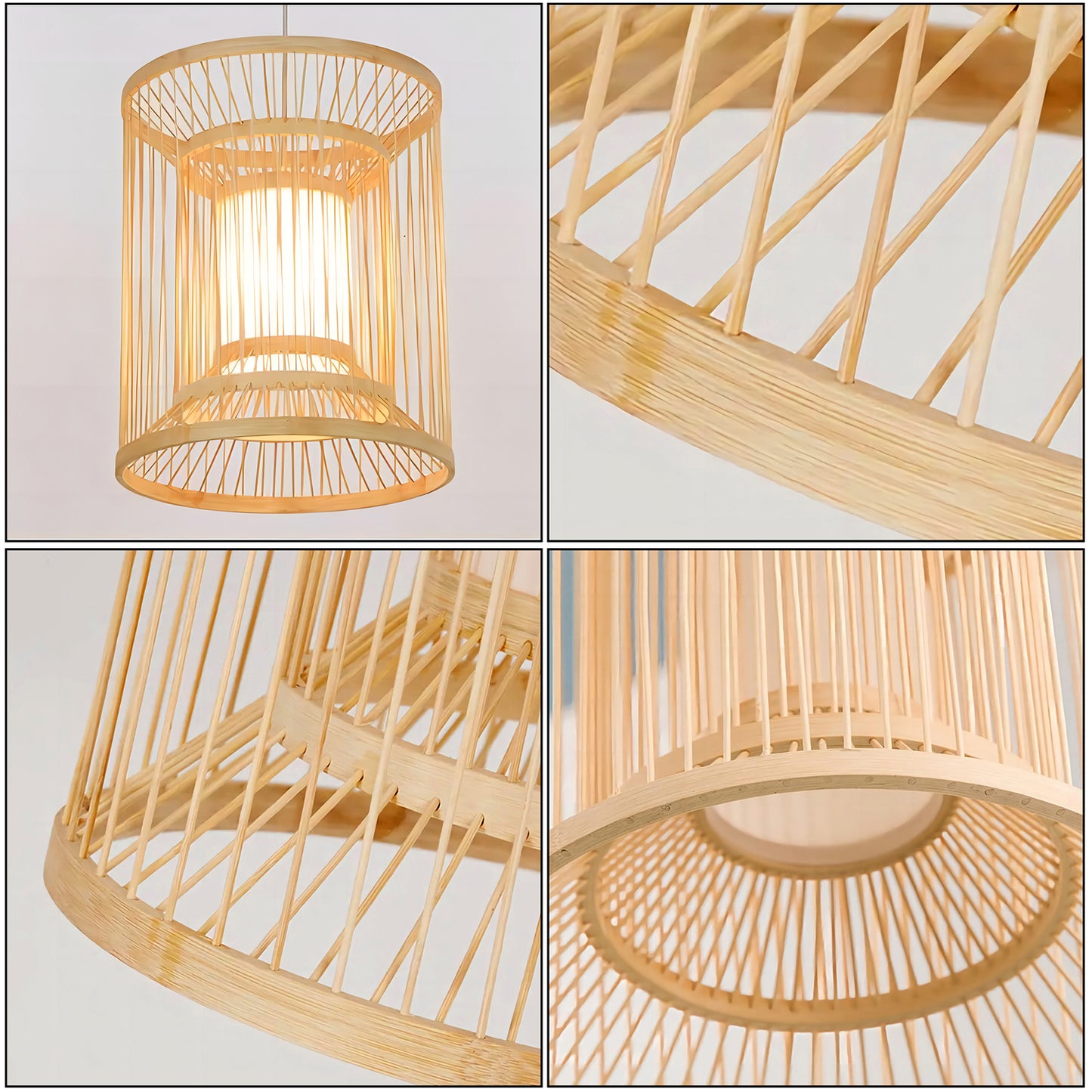 Bamboo Straight Layer Chandelier