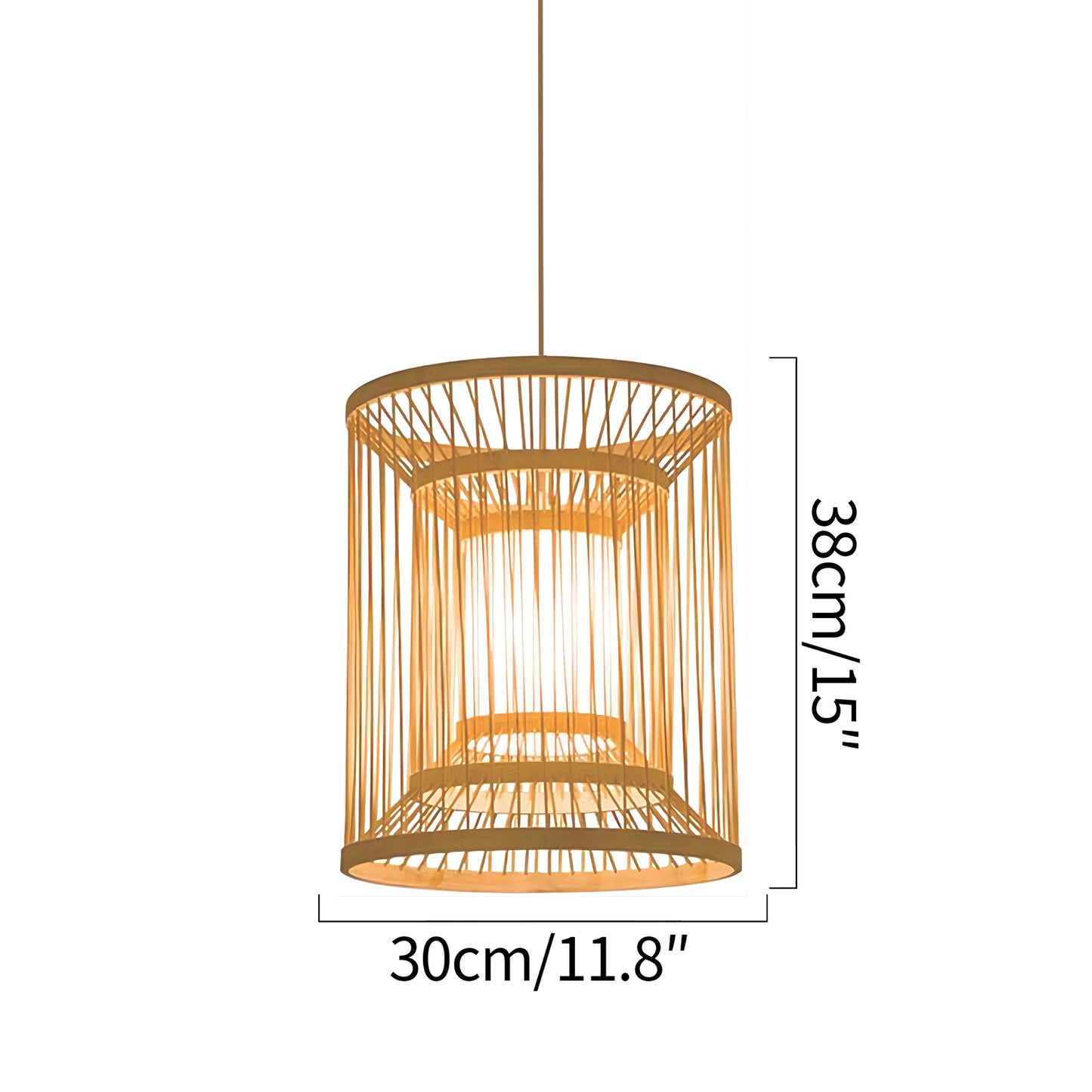 Bamboo Straight Layer Chandelier