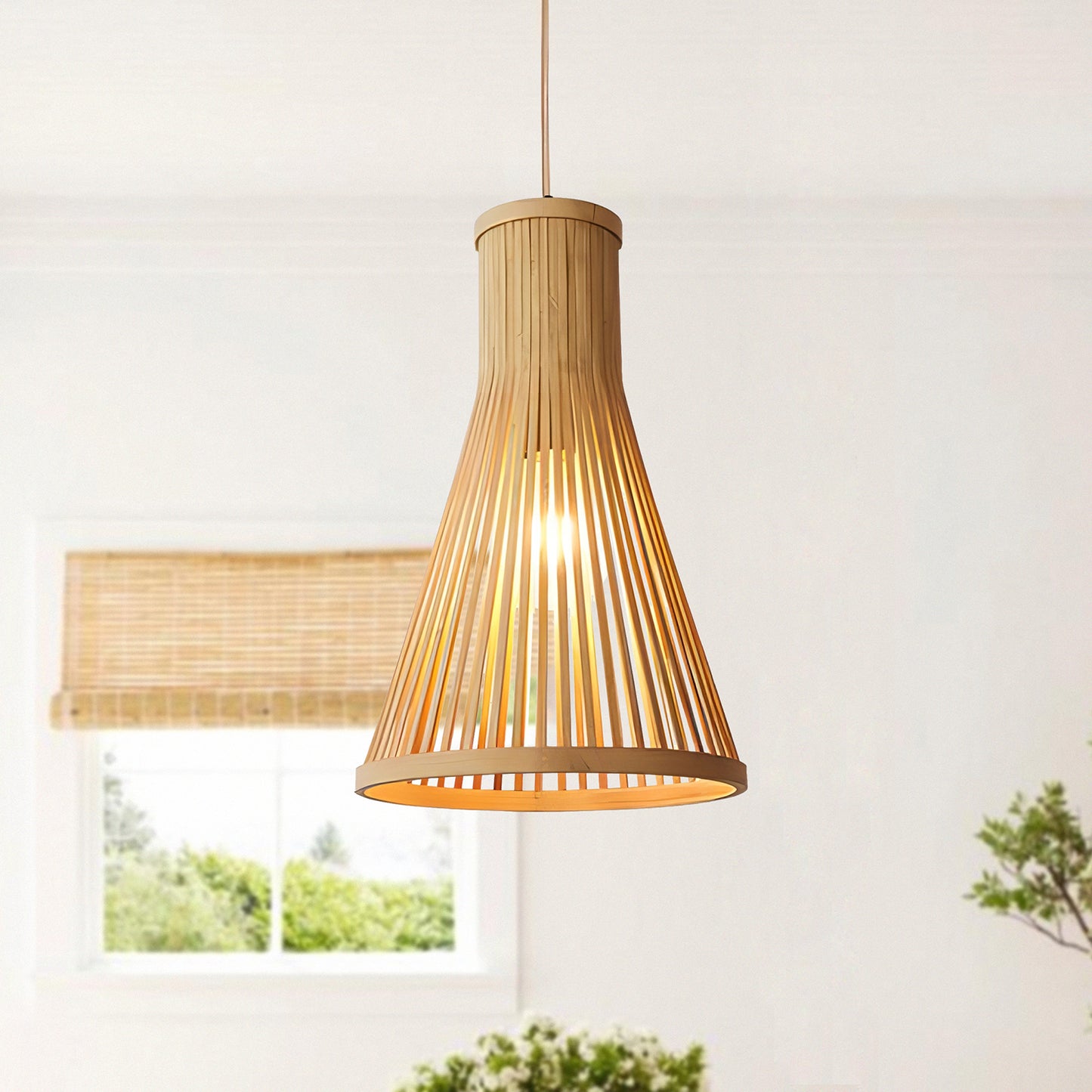 Bamboo Trumpet Chandelier