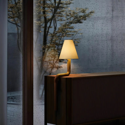 Bend Wood Table Lamp