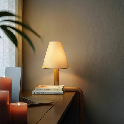 Bend Wood Table Lamp