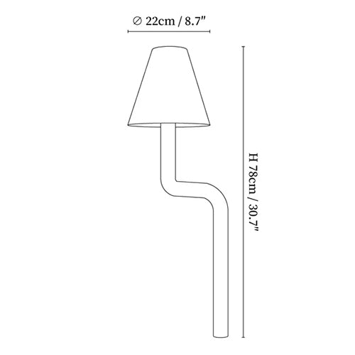 Bend Wood Table Lamp