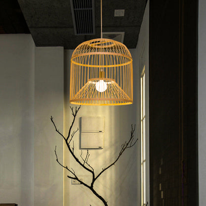 Birdcage Bamboo Rattan Lantern Lamp