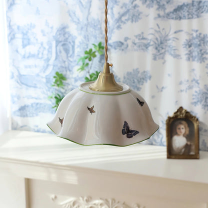 Butterfly Ceramic Pendant Lamp