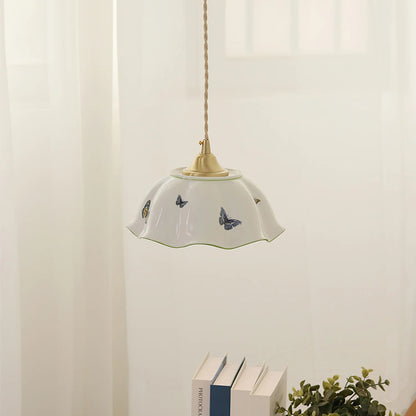 Butterfly Ceramic Pendant Lamp