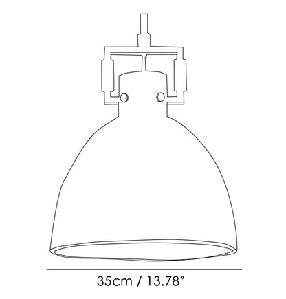 Cloche Glass Pendant Lamp