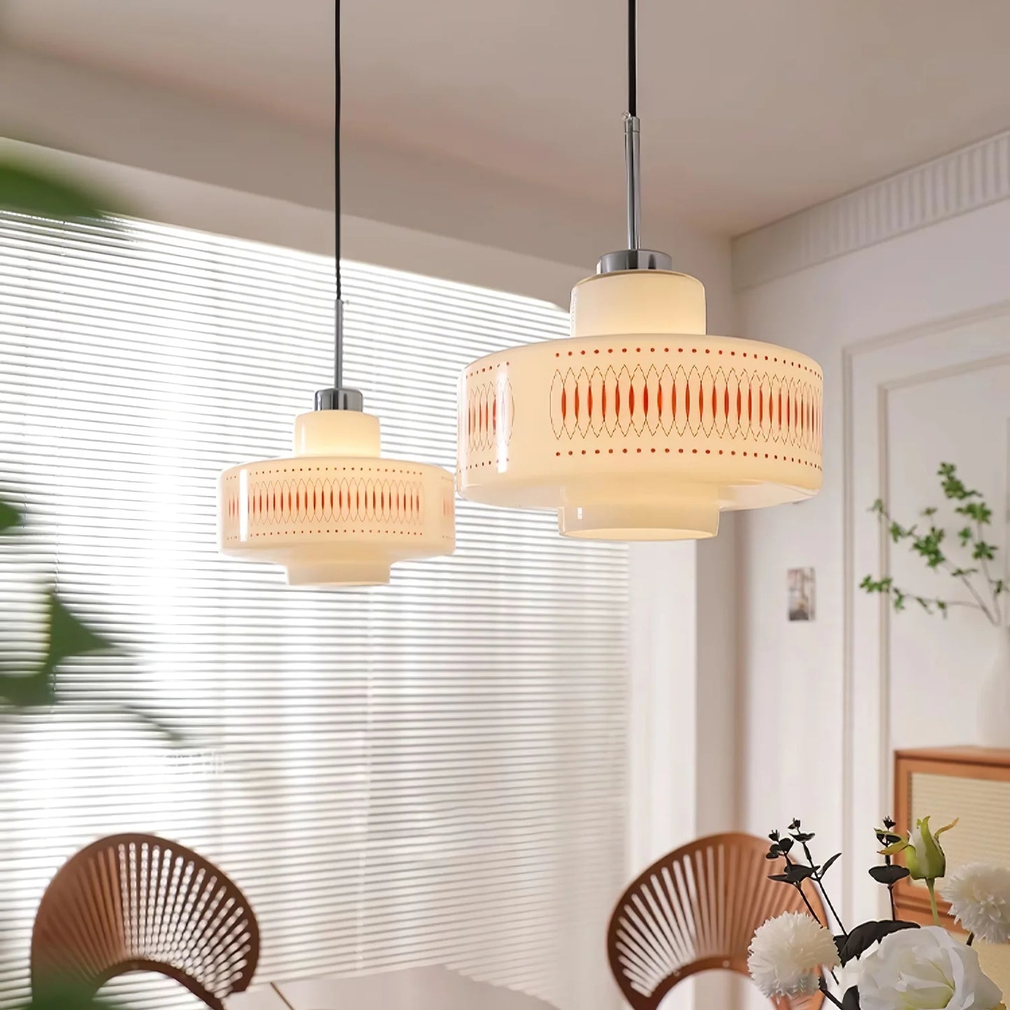 Cream Opal Pendant Lamp