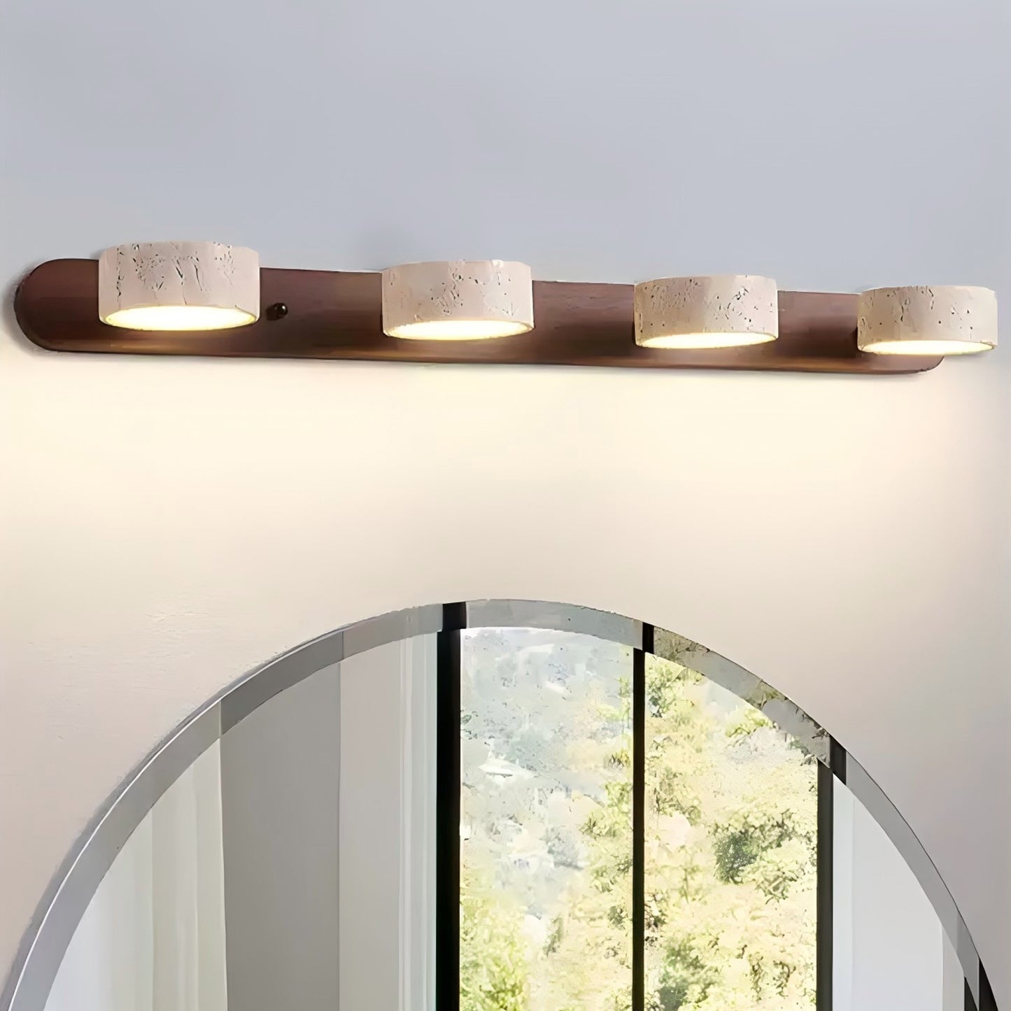 Double Travertine Wall Lamp