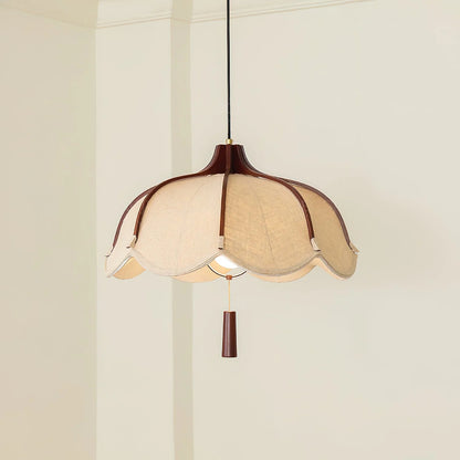 Fabric Petal Pendant Lamp