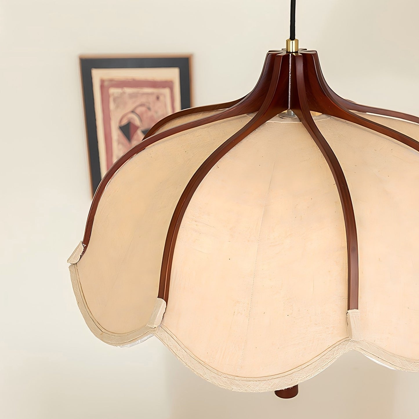 Fabric Petal Pendant Lamp